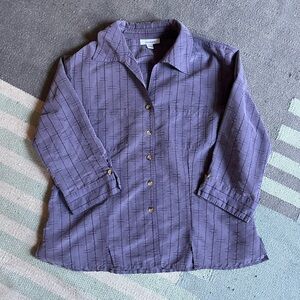 Dressbarn Lavender purple Button-Up shirt vintage large